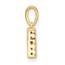 14K Yellow Gold Diamond Letter B Bail Pendant - 13 mm