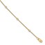 14K Yellow Gold Diamond Station Cable Bracelet - 7 in.