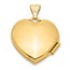 14k Yellow Gold Double Heart Locket - 24 mm