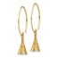 14k Yellow Gold Eiffel Tower Dangle Earrings
