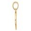 14K Yellow Gold Enameled Sun and Stars Pendant - 24.7 mm