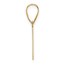 14K Yellow Gold Etched Letter A Initial Pendant - 20 mm