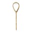 14K Yellow Gold Etched Letter G Initial Pendant - 20 mm