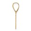 14K Yellow Gold Etched Letter J Initial Pendant - 20 mm