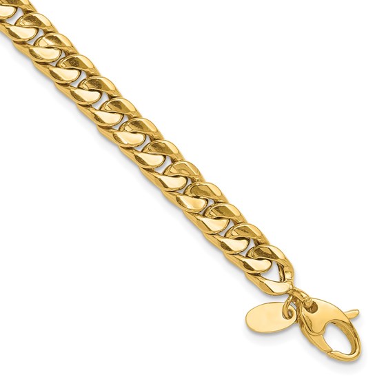 14K Yellow Gold Fancy 7.5in Bracelet - 6 in. 14K Yellow Gold Fancy 7.5in Bracelet - 6 in.