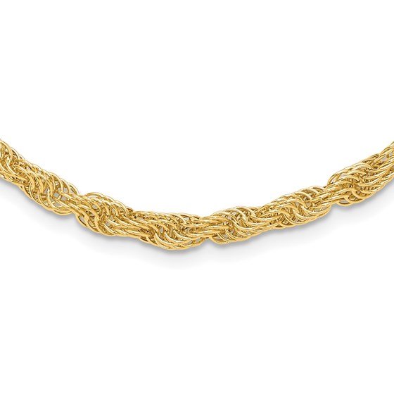 14K Yellow Gold Fancy Bold Link Necklace - 18 in. 14K Yellow Gold Fancy Bold Link Necklace - 18 in.