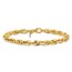 14K Yellow Gold Fancy Bracelet - 7.5 in.