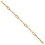 14K Yellow Gold Fancy Cable Link Bracelet - 7.5 in.