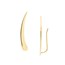 14K Yellow Gold Fancy Crawler Earrings