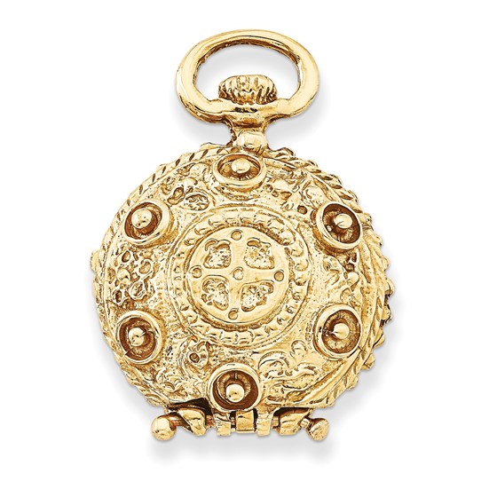 14k Yellow Gold Fancy Domed Locket 14k Yellow Gold Fancy Domed Locket