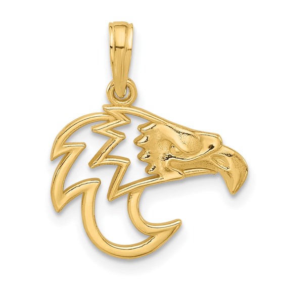 14K Yellow Gold Fancy Eagle Charm - 21.7 mm 14K Yellow Gold Fancy Eagle Charm - 21.7 mm