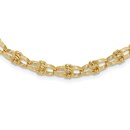 14K Yellow Gold Fancy Knot Links Necklace - 18 in.