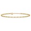 14K Yellow Gold Fancy Link 9in Plus 1in extension Anklet - 10 in.