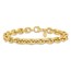 14K Yellow Gold Fancy Link Bracelet - 6.8 in.