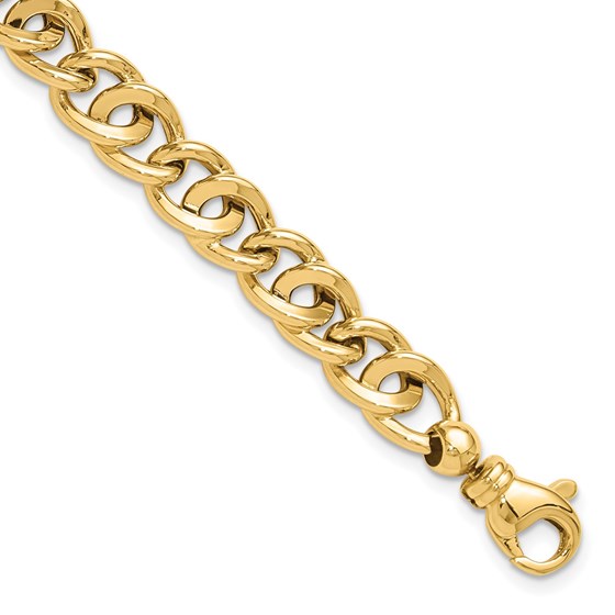 14K Yellow Gold Fancy Link Bracelet - 8 in. 14K Yellow Gold Fancy Link Bracelet - 8 in.