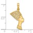 14K Yellow Gold Fancy Nefertiti Profile Charm - 28 mm