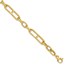 14K Yellow Gold Fancy Paperclip Bracelet - 7.75 in.