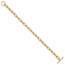 14K Yellow Gold Fancy Toggle Link Bracelet - 7.5 in.