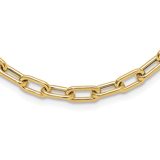 14K Yellow Gold Fancy Toggle Link Necklace - 18 in.