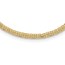 14K Yellow Gold Fancy Triple Cable Chain Necklace - 18 in.