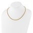 14K Yellow Gold Fancy Triple Link Necklace - 18 in.