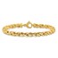 14K Yellow Gold Fancy Twist Bracelet - 8.25 in.