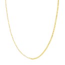 14K Yellow Gold Fifty Fifty Necklace - 20 in.
