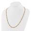 14K Yellow Gold Figaro 24.25inch Necklace - 24.25 in.