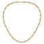 14K Yellow Gold Figaro 24.25inch Necklace - 24.25 in.