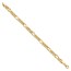 14K Yellow Gold Figaro Link Bracelet - 7.5 in.