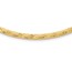 14K Yellow Gold Flat D/C 4.00mm Fancy Omega Necklace - 17.25 in.