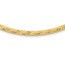 14K Yellow Gold Flat D/C 4.00mm Fancy Omega Necklace - 17.25 in.