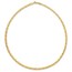 14K Yellow Gold Flat D/C 4.00mm Fancy Omega Necklace - 17.25 in.