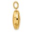 14K Yellow Gold Floral GRANDDAUGHTER Round Locket - 23.5 mm