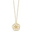 14K Yellow Gold Floral Pendant 17in Necklace - 18 in.