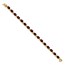 14k Yellow Gold Garnet Bracelet - 7 in.