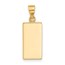 14K Yellow Gold Gold Bar Pendant - 21.9 mm