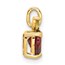 14K Yellow Gold Gold Garnet Peridot Apple Chain Slide - 12.89 mm