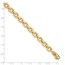14k Yellow Gold Gold Textured Fancy Link Bracelet - 7.5 in.