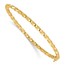 14K Yellow Gold Gold Twisted 3.20mm Hinged Bangle