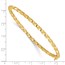 14K Yellow Gold Gold Twisted 3.20mm Hinged Bangle