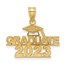 14K Yellow Gold GRADUATE 2023 Under Cap Charm - 20.3 mm