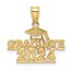 14K Yellow Gold GRADUATE 2024 Under Cap Charm - 20.3 mm
