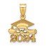 14K Yellow Gold Graduation Cap and Diploma 2024 Charm - 18.9 mm