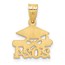 14K Yellow Gold Graduation Cap and Diploma 2024 Charm - 18.9 mm
