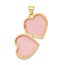 14k Yellow Gold Heart Diamond Special Daughter Locket - 21 mm