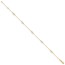 14K Yellow Gold Heart Link 9in Plus Anklet - 10 in.