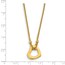 14k Yellow Gold Heart Necklace - 20 in.