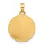 14K Yellow Gold Hollow St. Christopher Medal - 21.2 mm