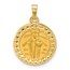 14K Yellow Gold Hollow St. Jude Thaddeus Medal - 22.5 mm